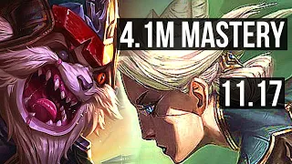 KLED vs CAMILLE (TOP) | 4.1M mastery, 3200+ games, 6/0/1, 6 solo kills | KR Diamond | v11.17