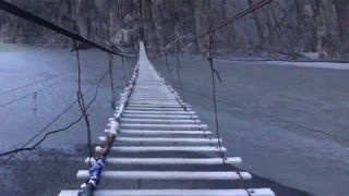 Walking the World's Most DANGEROUS Bridge in Pakistan Hussaini Hanging Bridge