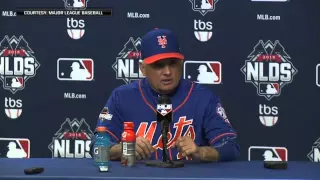 Mets manager Terry Collins reacts to NLDS Game 3 victory