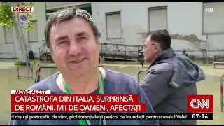 Catastrofa din Italia, filmată de români. Mii de oameni afectaţi de inundaţii