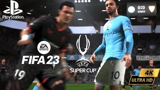 Manchester City vs Sevilla - UEFA Super Cup 2023 - FIFA 23 PS5™ [4K60]