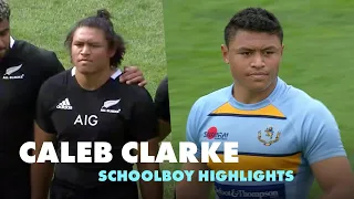 The devastating schoolboy rugby highlights of New Zealand rugby star Caleb Clarke | RugbyPass