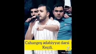 Cahangeş Meyxana ilə Ədəbiyyat dərsi keçdi. (Mir Celalin toyu)