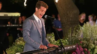 Jonah Platt sings "Latch" for his new bride Courtney Galiano at their wedding