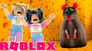 Casi nos da un "patatuz" NO JUEGUES a Cheese Escape🐭 la RATA GIGANTE te COME Roblox