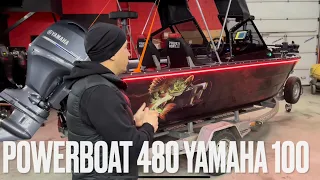 Powerboat 480 + Yamaha 100. Обзор комплектации, навесное оборудование и дизайн. Fish-master.com.UA