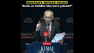 Kemal Kılıçdaroğlu Erdoğan'a meydan okudu! "Senin ne haddine bize kara çalmak!" #shorts