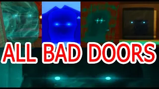 HALTS FROM ALL BAD DOORS GAMES! DOORS BUT BAD ROBLOX