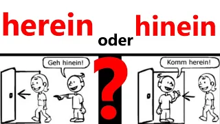 herein oder hinein? Lokaladverbien. ظرف مكان