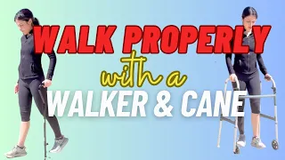 Tips To Walk Properly & How To Transition Safely From Walker To Cane: For Total Knee Replacement