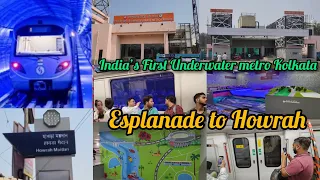 India’s First Underwater metro Kolkata commercial run | Esplanade to Howrah commercial run