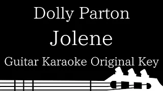 【Guitar Karaoke Instrumental】Jolene / Dolly Parton【Original Key】
