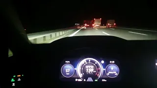 CRAZY TOP SPEED 268 km/h New Volkswagen GOLF 8 GTD 2.0 TDI 200 PS ON AUTOBAHN