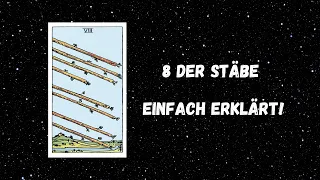 8 der Stäbe - Einfach erklärt | Symbolik und Bedeutung | #tarotberlin #tarot #tarotkarten