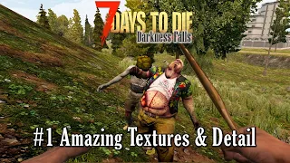 Alpha 18 | Surviving Day 1 & Max Spawn Settings! | 7 Days to Die | Darkness Falls Mod | s2 ep1