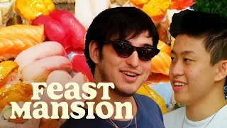 Joji and Rich Brian Learn How to Make Sushi | Feast Mansion