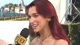 Dua Lipa Dances -- and SINGS! -- Her Way Into the Golden Globes (Exclusive)