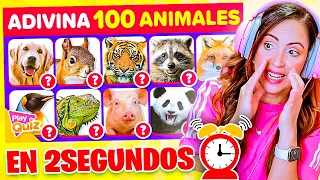 ADIVINA 100 ANIMALES EN 2 SEGUNDOS 😱 CUANTOS ANIMALES CONOCES? 🤔 Sandra Cires Play