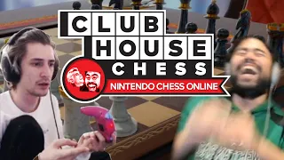 Hikaru watches xQc play Clubhouse 51 Chess