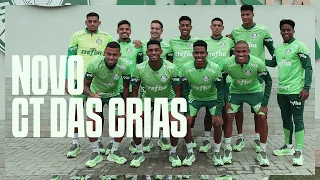 JOGADORES DO #PALMEIRAS NA INAUGURAÇÃO DA NOVA CASA DAS #CriasDaAcademia