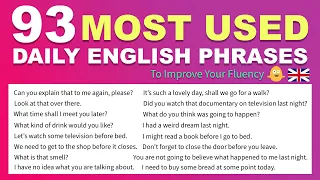 93 Most Used Daily English Phrases to Improve Your Fluency in English Conversations