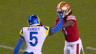 Jalen Ramsey vs Brandon Aiyuk Fight | Full Sequence | Rams vs 49ers