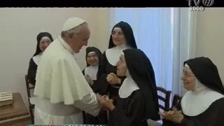 Festa dell'Assunta. La visita di Papa Francesco al Monastero delle Clarisse