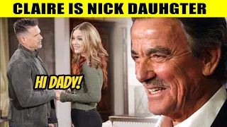 CBS Young And The Restless Claire is Nick's daughter - Victor is happy to have a new granddaughter