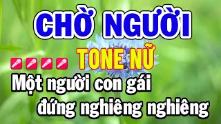 Karaoke Chờ Người Tone Nữ Beat Mới Dễ Hát Nhất Nhạc Sống Thành Lý