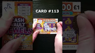 £10,000 CASH VAULT JEWELS ASMR Scratch Card National Lottery Scratcher Jackpot Hunting ScratchOffs