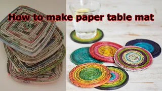 How to make paper table mat 1