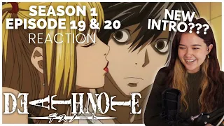 the boys are FIGHTING AGAIN 😳😭 + new intro?! | Death Note Episode 19 & 20 Reaction