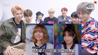 BTS reaction BLACKPINK Lisa Cute And Funny Moments  2022