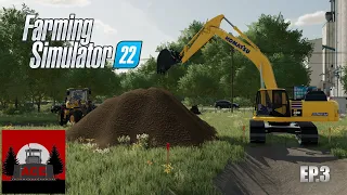 Farming Simulator 22 | EdgeWater Construction Season 2 | EP.3 | Screening dirt.