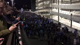 🔵⚪ KAA Gent fans march to Wembley🏟