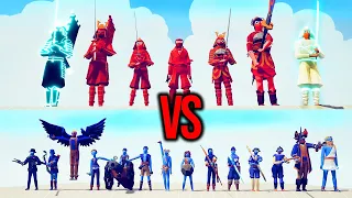 SAMURAI TEAM vs RANGED TEAM | TABS - Totally Accurate Battle Simulator