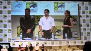 BATMAN V SUPERMAN DAWN OF JUSTICE Ben Affleck Henry Cavill and Gal Gadot comic con 2014