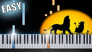 Hakuna Matata - EASY Piano Tutorial by PlutaX