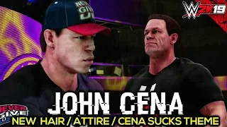 WWE 2K19 John Cena New Updated Hair, Attire & Custom GFX | PC Mods