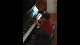 Samir playing piano