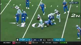 Micah Parsons strip sack to end the game vs lions