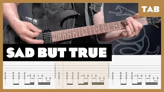 Sad But True Metallica Cover | Guitar Tab | Lesson | Tutorial