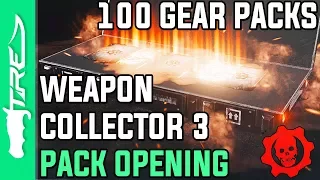 HUNTING LEGENDARY COMMANDO DOM! - Gears of War 4 Gear Packs Opening - 100 WEAPON COLLECTOR 3 PACKS