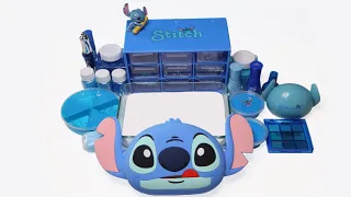 BLUE STITCH Slime! Mixing Random Into Slime! Satisfying Slime