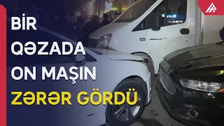 Bakıda kaskadyor filmini xatırladan avtobus qəzası – APA TV