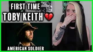 FIRST TIME listening to TOBY KEITH - American Soldier REACTION