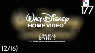 Walt Disney Home Video (1999) Effects Round 2 vs. TSM999, IMC135, JCE189, GCLE563 & Everyone (2/16)