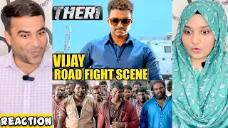 Theri Movie Best Fight Scene Reaction | Thalapathy Vijay Road Fight Scene From Theri Movie