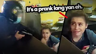 Nakakatawang holdapan, akala niya, IT'S A PRANK lang!