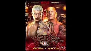 Cody Rhodes vs Randy Orton undisputed Wwe championship Wrestlemania 42 dream match card #shorts